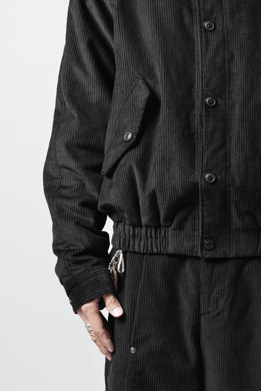 画像をギャラリービューアに読み込む, Professor.E CORDUROY HARRINGTON JACKET (BLACK)