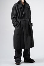 画像をギャラリービューアに読み込む, Professor.E TAILORED DB TRENCH COAT (BLACK)