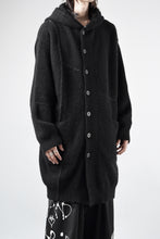 Load image into Gallery viewer, ISABEL BENENATO Yak Hooded Coat and Outer Seams Detail (BLACK)