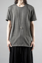 Load image into Gallery viewer, black crow x LOOM exclusive short sleeve tops / Non-Torque Cotton Yarn (M.CARBON - 中墨)