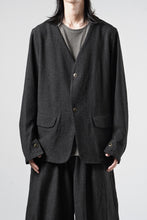 Load image into Gallery viewer, KLASICA "BELLE-SW" 2B V-CUT WORK JACKET / AMBIENCE ANTIQUE DRAPER (CACAO NIB)