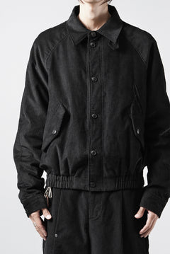 画像をギャラリービューアに読み込む, Professor.E CORDUROY HARRINGTON JACKET (BLACK)