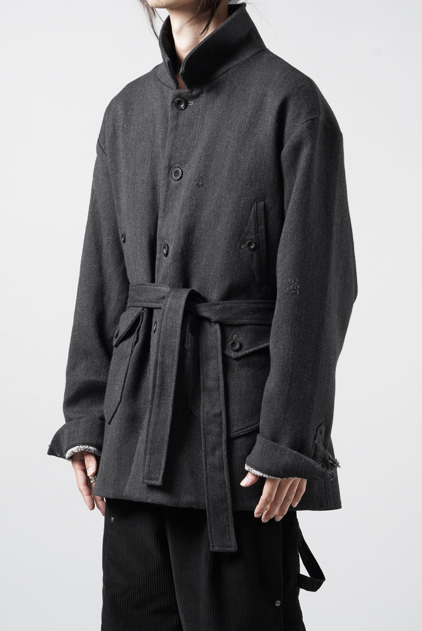 画像をギャラリービューアに読み込む, Professor.E AGED PEACOAT (GREY)