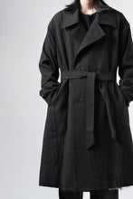 画像をギャラリービューアに読み込む, Professor.E TAILORED DB TRENCH COAT (BLACK)