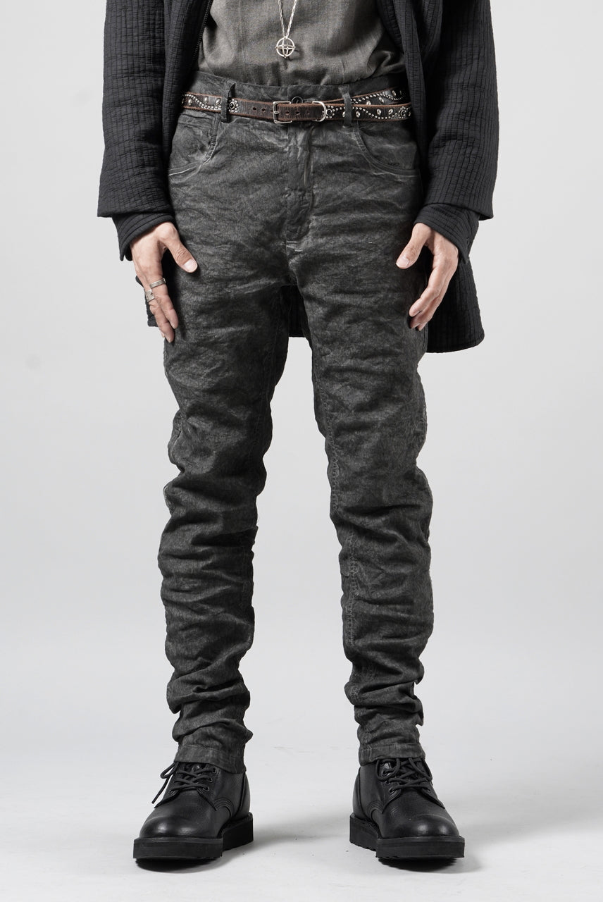 画像をギャラリービューアに読み込む, daub SLIM FIT JEANS / METALLIC STRETCH COTTON (COLD DYED GREY)