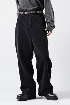 画像をギャラリービューアに読み込む, PORTER CLASSIC CORDUROY FATTY PANTS (BLACK)