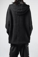 Load image into Gallery viewer, ISABEL BENENATO Yak Hooded Coat and Outer Seams Detail (BLACK)