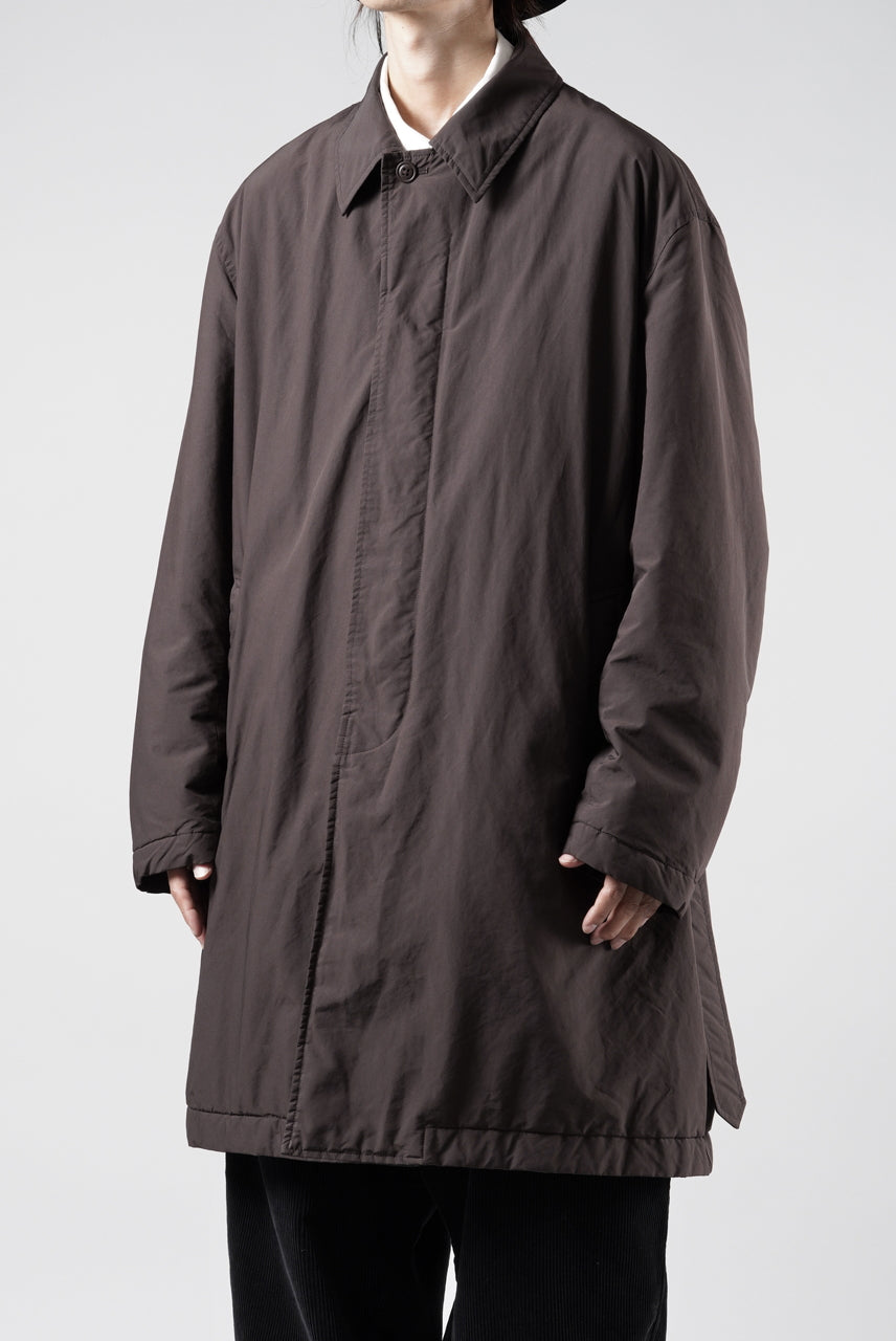 画像をギャラリービューアに読み込む, PORTER CLASSIC WEATHER SOUTIEN COLLAR COAT (BROWN)