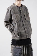 画像をギャラリービューアに読み込む, A.F ARTEFACT SHORT COLLAR BLOUSON / ENZYME WASHED DENIM (BEIGE)