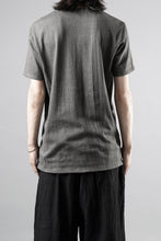 Load image into Gallery viewer, black crow x LOOM exclusive short sleeve tops / Non-Torque Cotton Yarn (M.CARBON - 中墨)