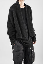 Load image into Gallery viewer, thom/krom KNIT OPEN JACKET / BRUSHED YAK WOOL (BLACK)