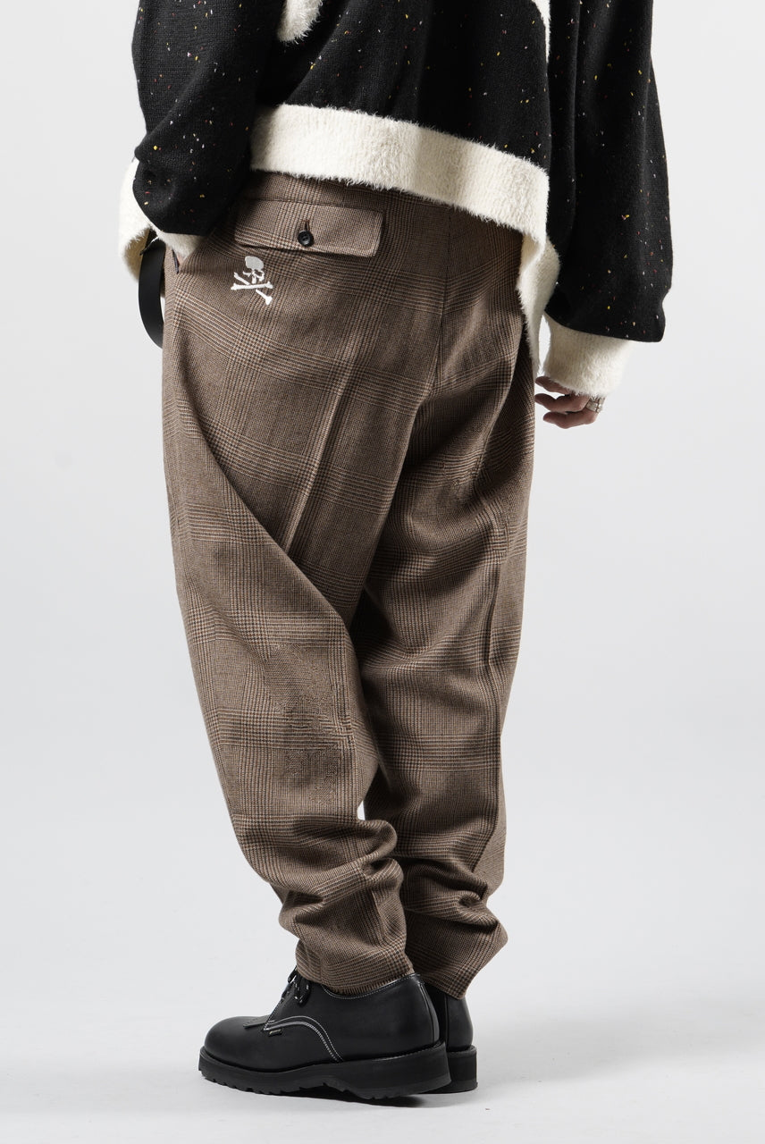 Load image into Gallery viewer, mastermind JAPAN WOOL CHECK TROUSERS (GLEN CHECK)