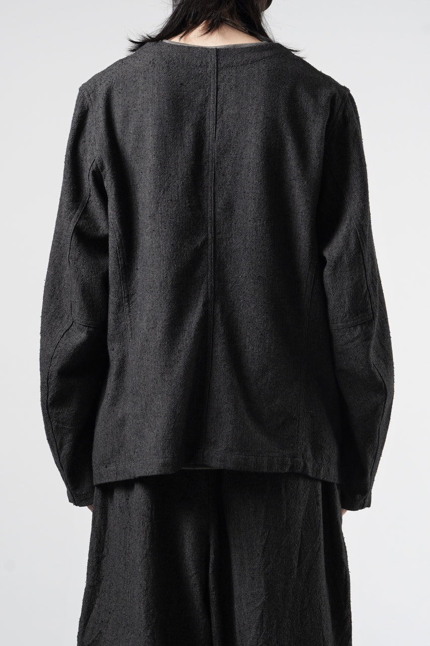 Load image into Gallery viewer, KLASICA "BELLE-SW" 2B V-CUT WORK JACKET / AMBIENCE ANTIQUE DRAPER (CACAO NIB)