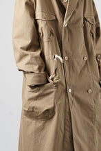 画像をギャラリービューアに読み込む, A TENTATIVE ATELIER exclusive Josef K. SHAWL COLLAR MILITARY COAT w FLEECE LINING (TAN)