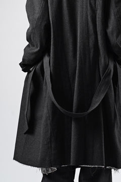 画像をギャラリービューアに読み込む, Professor.E TAILORED DB TRENCH COAT (BLACK)