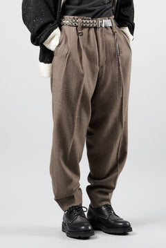 Load image into Gallery viewer, mastermind JAPAN WOOL CHECK TROUSERS (GLEN CHECK)