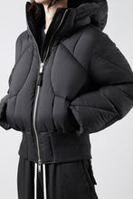 画像をギャラリービューアに読み込む, thom/krom HIGH NECK &amp; BIG HOODIE JACKET / WARM PUFFER (BLACK)