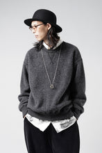 Load image into Gallery viewer, PORTER CLASSIC BABY ALPACA / CASHMERE DOUBLE FACE CREWNECK (CHARCOAL GREY)