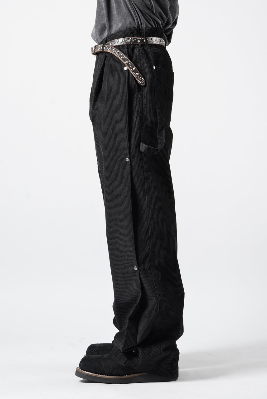 画像をギャラリービューアに読み込む, Professor.E CORDUROY CARPENTER PANTS (BLACK)
