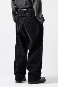 画像をギャラリービューアに読み込む, PORTER CLASSIC CORDUROY FATTY PANTS (BLACK)