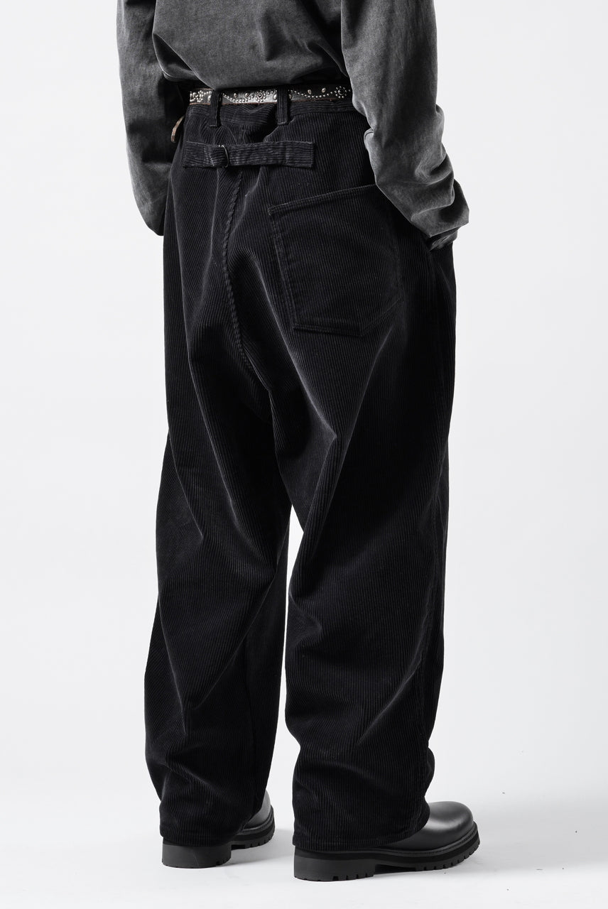 画像をギャラリービューアに読み込む, PORTER CLASSIC CORDUROY FATTY PANTS (BLACK)