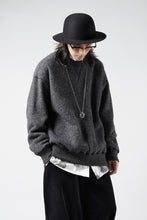 Load image into Gallery viewer, PORTER CLASSIC BABY ALPACA / CASHMERE DOUBLE FACE CREWNECK (CHARCOAL GREY)