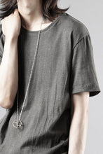 Load image into Gallery viewer, black crow x LOOM exclusive short sleeve tops / Non-Torque Cotton Yarn (M.CARBON - 中墨)