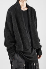 Load image into Gallery viewer, thom/krom KNIT OPEN JACKET / BRUSHED YAK WOOL (BLACK)