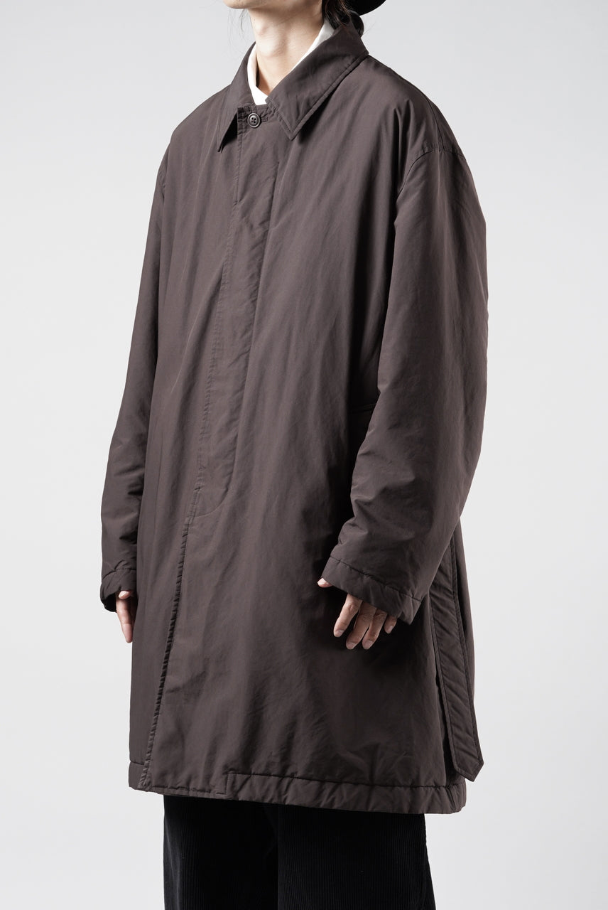 画像をギャラリービューアに読み込む, PORTER CLASSIC WEATHER SOUTIEN COLLAR COAT (BROWN)