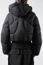 画像をギャラリービューアに読み込む, thom/krom HIGH NECK &amp; BIG HOODIE JACKET / WARM PUFFER (BLACK)
