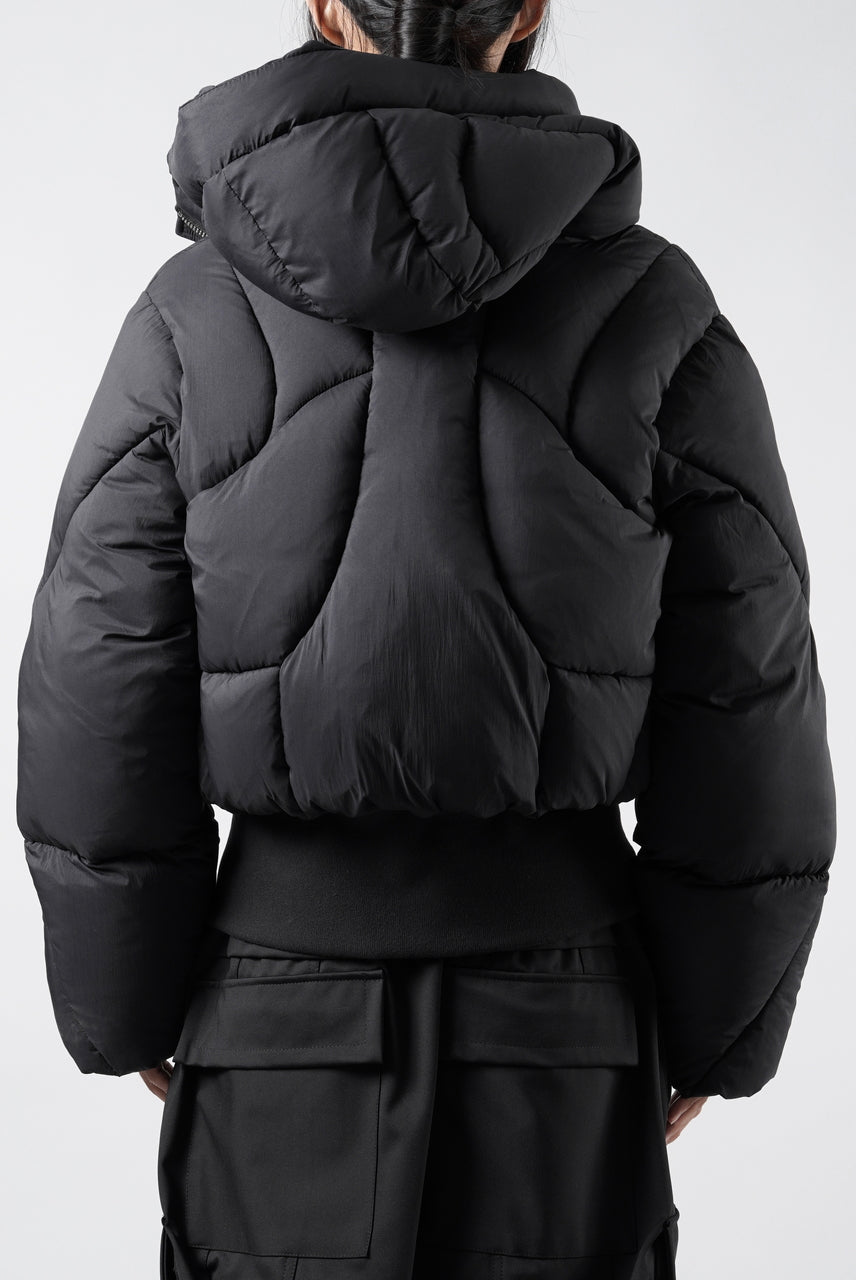 画像をギャラリービューアに読み込む, thom/krom HIGH NECK &amp; BIG HOODIE JACKET / WARM PUFFER (BLACK)
