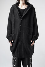 Load image into Gallery viewer, ISABEL BENENATO Yak Hooded Coat and Outer Seams Detail (BLACK)