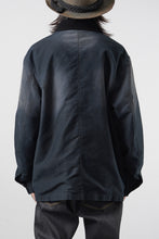 Load image into Gallery viewer, EVISU EJ, VINTAGE WASHED DAICOCK CHORE JACKET-RELAX FIT (BLACK)