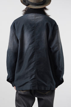 Load image into Gallery viewer, EVISU EJ, VINTAGE WASHED DAICOCK CHORE JACKET-RELAX FIT (BLACK)