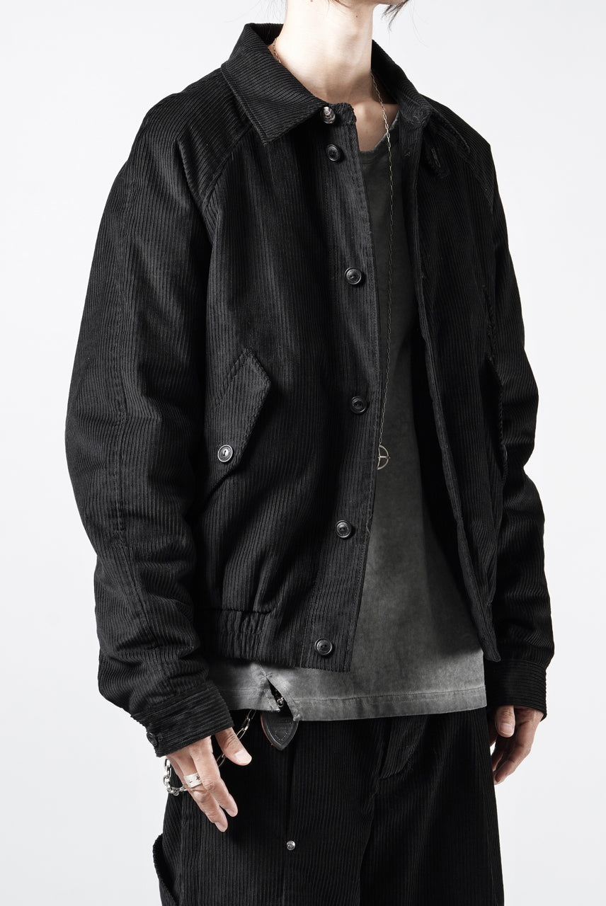 画像をギャラリービューアに読み込む, Professor.E CORDUROY HARRINGTON JACKET (BLACK)