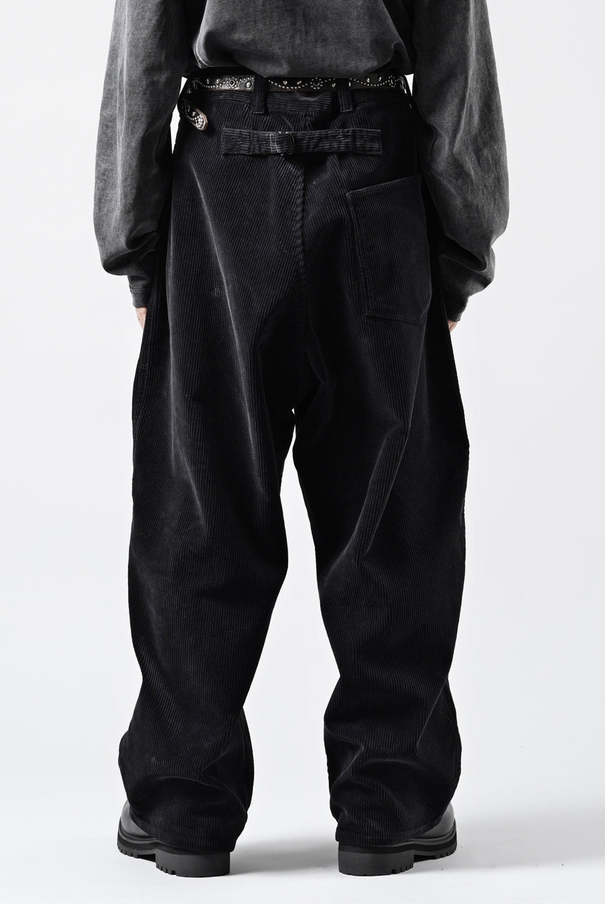 画像をギャラリービューアに読み込む, PORTER CLASSIC CORDUROY FATTY PANTS (BLACK)