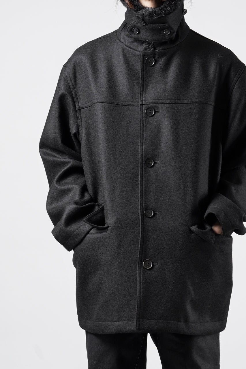 Load image into Gallery viewer, LITTLEBIG Wool Car Coat (BLACK)