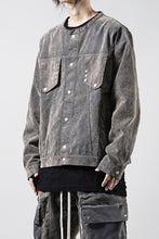 画像をギャラリービューアに読み込む, A.F ARTEFACT SHORT COLLAR BLOUSON / ENZYME WASHED DENIM (BEIGE)