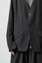 Load image into Gallery viewer, KLASICA "BELLE-SW" 2B V-CUT WORK JACKET / AMBIENCE ANTIQUE DRAPER (CACAO NIB)