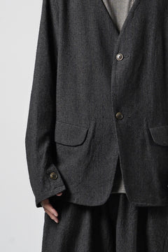 Load image into Gallery viewer, KLASICA "BELLE-SW" 2B V-CUT WORK JACKET / AMBIENCE ANTIQUE DRAPER (CACAO NIB)