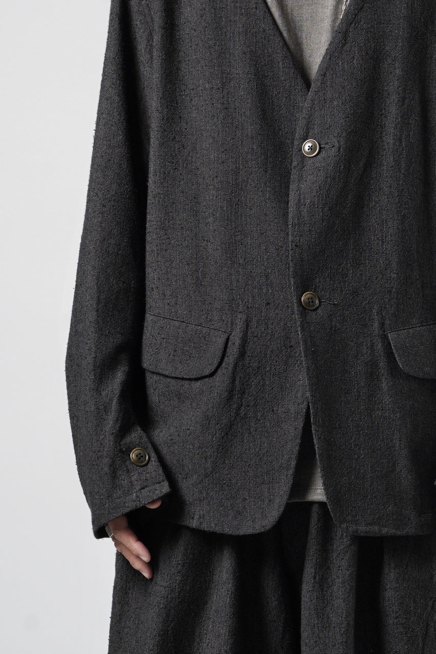 Load image into Gallery viewer, KLASICA "BELLE-SW" 2B V-CUT WORK JACKET / AMBIENCE ANTIQUE DRAPER (CACAO NIB)
