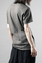 Load image into Gallery viewer, black crow x LOOM exclusive short sleeve tops / Non-Torque Cotton Yarn (M.CARBON - 中墨)
