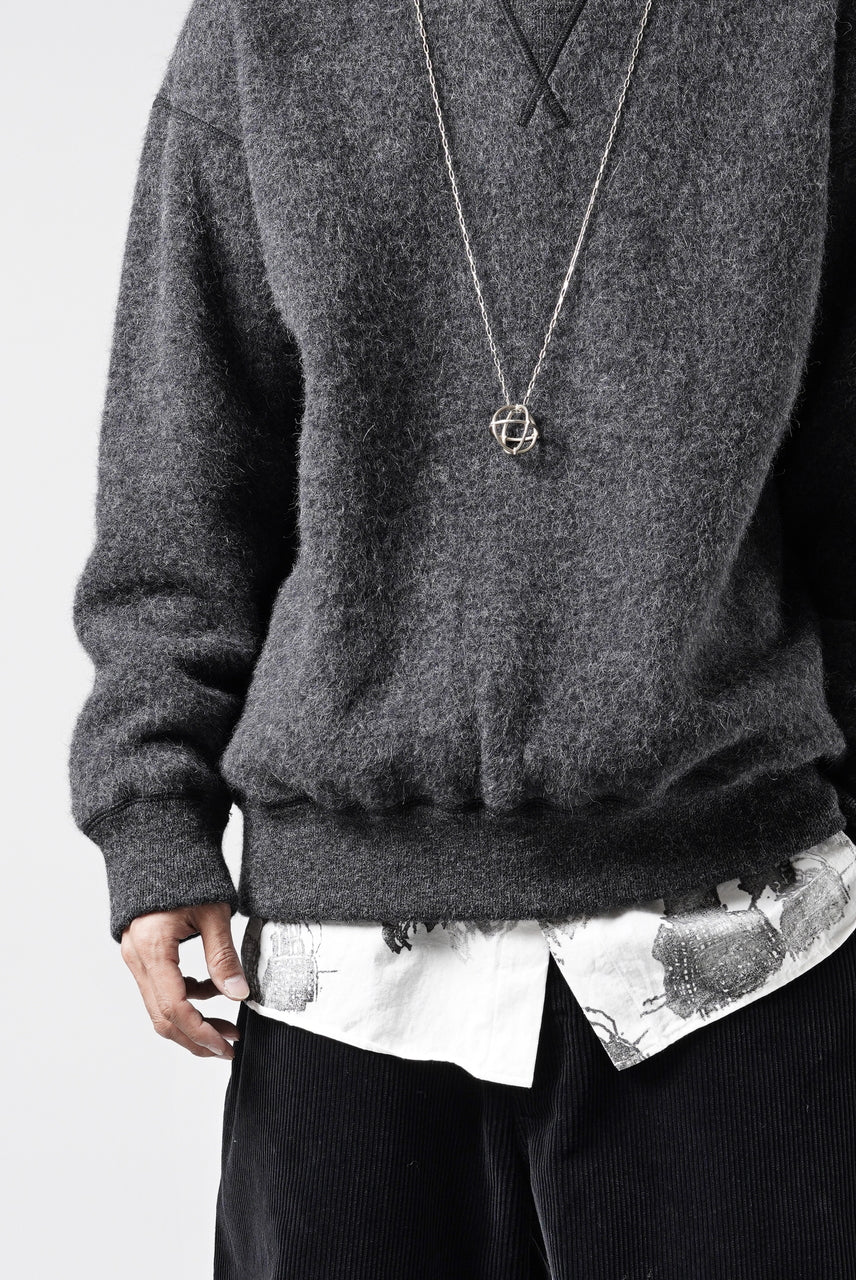 Load image into Gallery viewer, PORTER CLASSIC BABY ALPACA / CASHMERE DOUBLE FACE CREWNECK (CHARCOAL GREY)