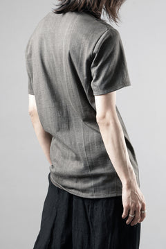 Load image into Gallery viewer, black crow x LOOM exclusive short sleeve tops / Non-Torque Cotton Yarn (M.CARBON - 中墨)