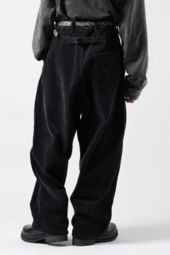 画像をギャラリービューアに読み込む, PORTER CLASSIC CORDUROY FATTY PANTS (BLACK)