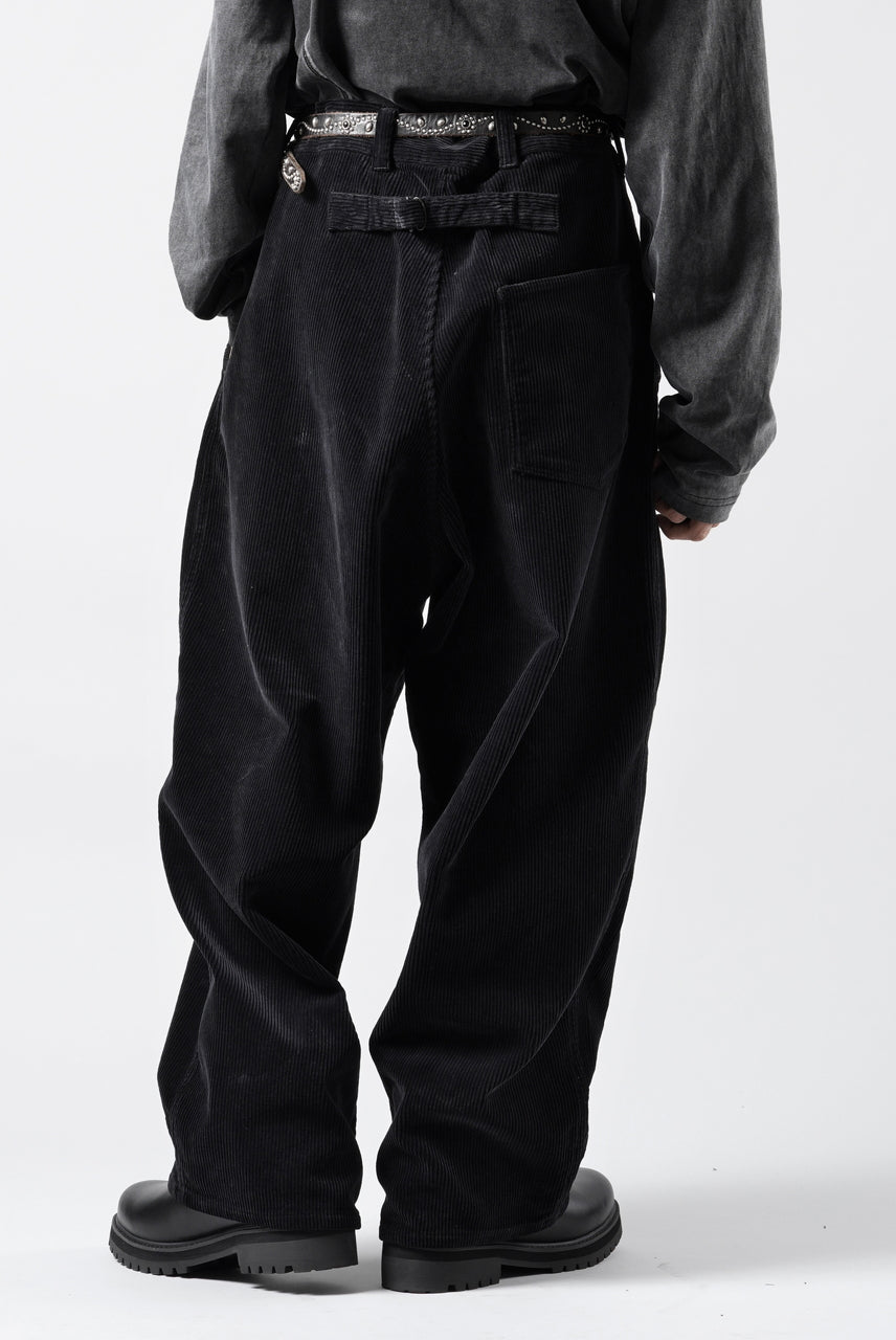 画像をギャラリービューアに読み込む, PORTER CLASSIC CORDUROY FATTY PANTS (BLACK)