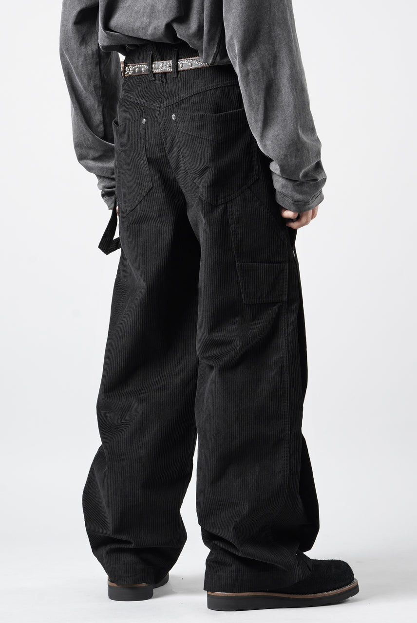 画像をギャラリービューアに読み込む, Professor.E CORDUROY CARPENTER PANTS (BLACK)