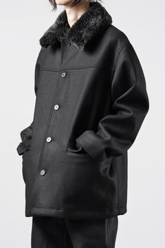 Load image into Gallery viewer, LITTLEBIG Wool Car Coat (BLACK)