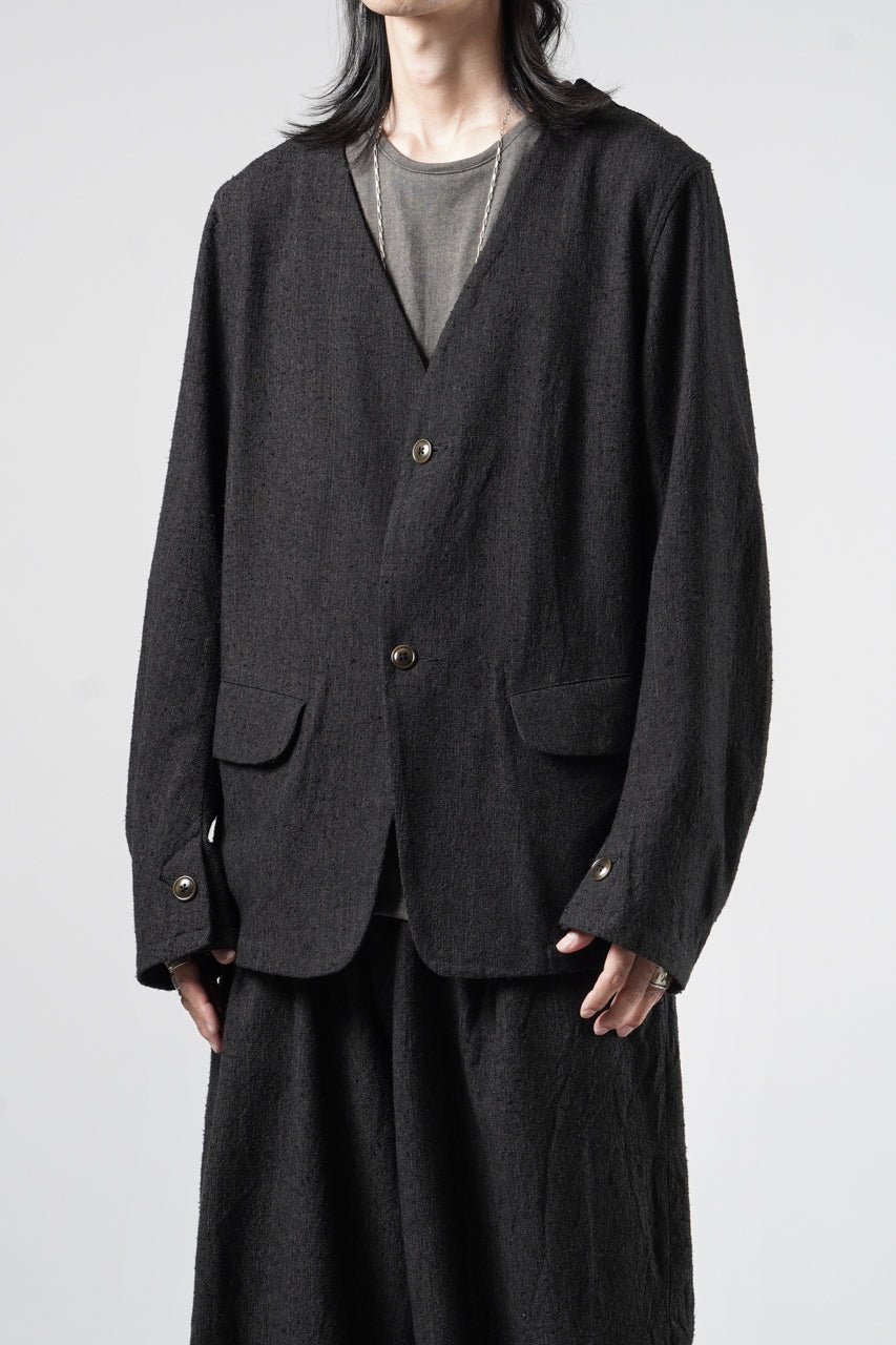 Load image into Gallery viewer, KLASICA "BELLE-SW" 2B V-CUT WORK JACKET / AMBIENCE ANTIQUE DRAPER (CACAO NIB)