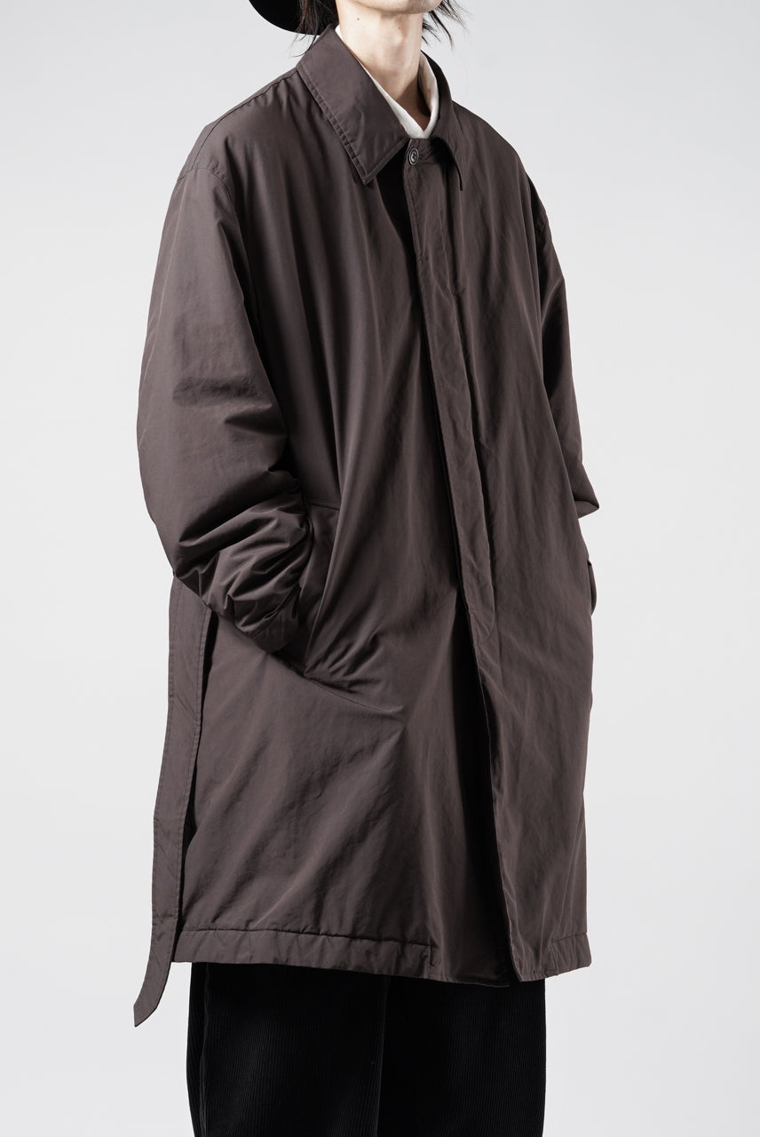 画像をギャラリービューアに読み込む, PORTER CLASSIC WEATHER SOUTIEN COLLAR COAT (BROWN)